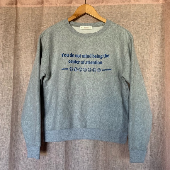 EGGIE Sweaters - EGGIE Center of Attention gray sweatshirt NWOT